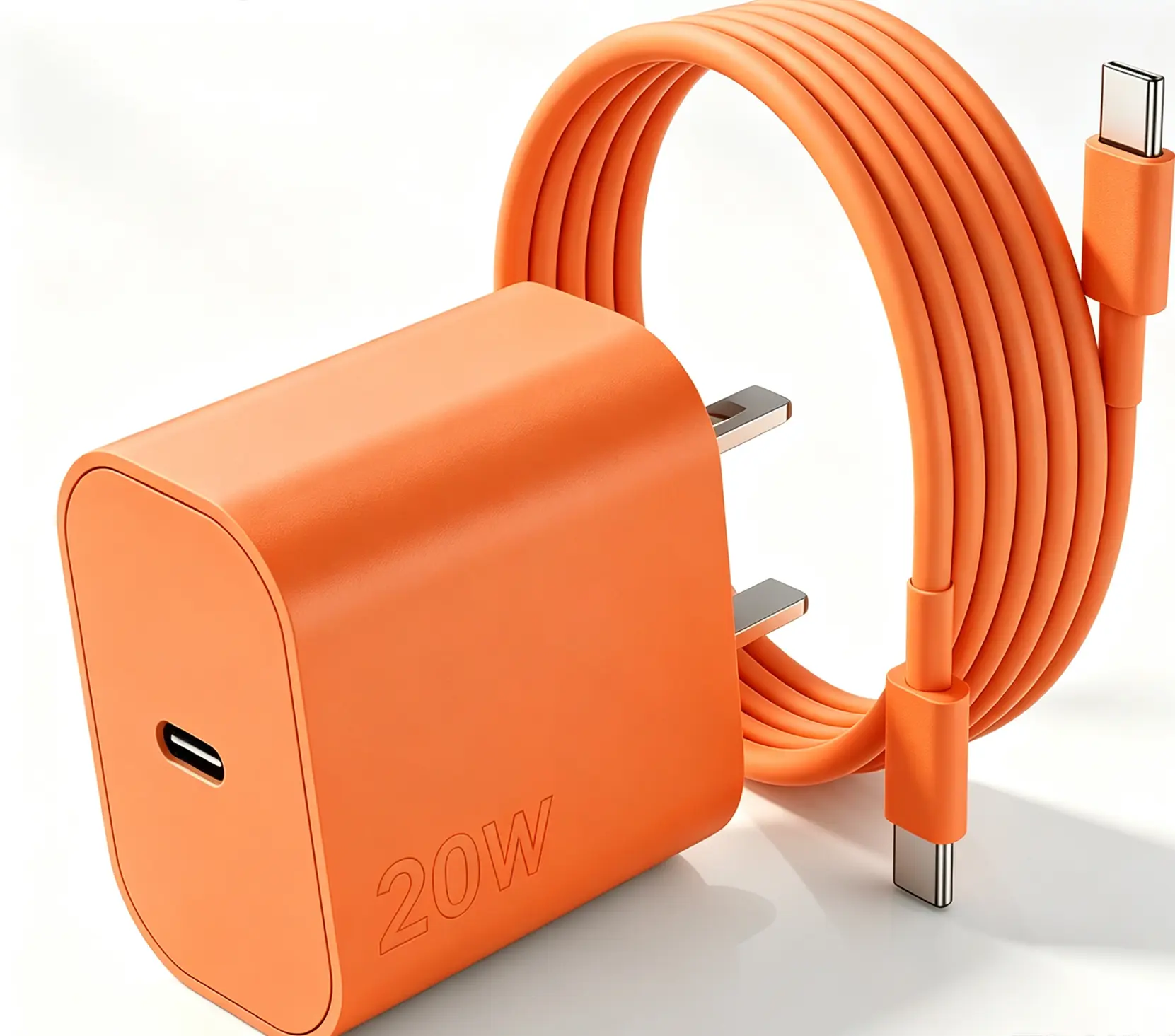 iPhone 17 16 15 Pro Charger Fast Charging, 20W Orange USB C Fast Charger Block with 10ft Orange Long Type C Chargers Fast Charging Cable Cord for iPhone 17/17 Pro/17 Pro Max/Air/16 Pro Max/16 Pro/15 Pro Max/Pro,S24