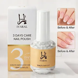 IYARAL 3 Days Nail Care - Keratin Amino Acid Nail Care, Strengthening and Hydration, for Dry, Weak & Fragile Nails, 16ml/0.56oz