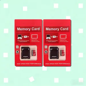 Micro SD card with adapter - storage card. Micro TF adapter for storing data of smart door locks. Compatible with video of and mobile phone storage. Supports data of portable game consoles.