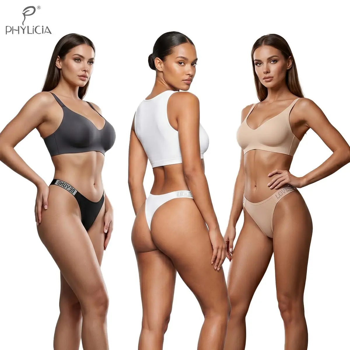 Women's Cotton Blend Panty 3-Pack, Mid-Rise Full Coverage Briefs with Bow Accent, Soft Breathable Tag-Free Underwear for Daily Wear, Tag-Free Wear