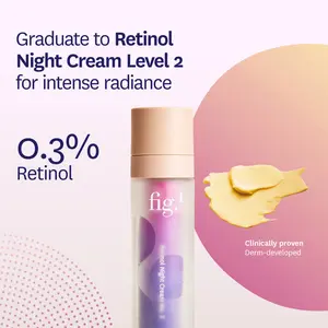 Fig.1 Retinol Night Cream Level 2 Refill, Anti-Aging Moisturizer for Skincare, Moisturizers