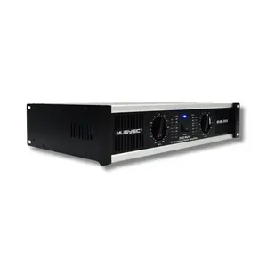 MUSYSIC SYS‑2000 Professional Power Amplifier – 2000W Peak, 2U Rackmount, XLR/¼" Inputs, Speakon & Binding Post Outputs