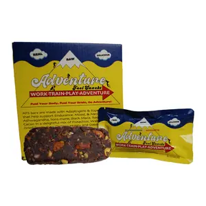 AFS bars 6 pack. flavor Blue Berries & Apricots. Adaptogen & Superfood loaded nutrition bars. All real raw and organic ingredients. Providing Endurance, Mood & Mental clarity support.