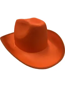 Adult's Rodeo Orange Cowboy Hat