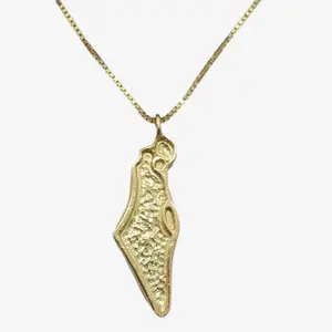 Gold Map of Israel Necklace | Talya Harel