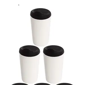 White Ceramic Thermal Mug – 300ml | Black Duck Band | Sublimation Ready
