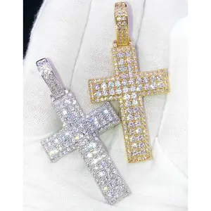Box Cross Hip Hop Bling Bling Pendant