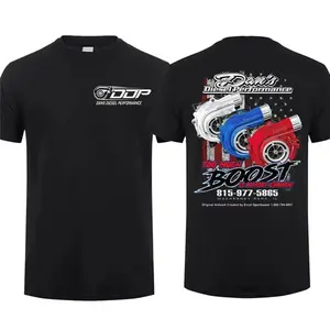 Dan's Diesel Performance Turbo Graphic Tee Crew Neck 100% Cotton Casual T-shirt 2 Sided Turbo Lover Shirt Top Menswear Gift For Men Womenswear Streetwear Tshirt Summer Crewneck