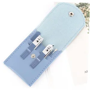 4-Piece Set Stainless Steel Male & Female Nail Clippers, Colors Randomly Shipped – Travel-Friendly Grooming Kit， professional pedicure tool