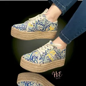 Colombian Women's Casual Athletic Sports Shoes with Unique Pattern and Comfortable Design