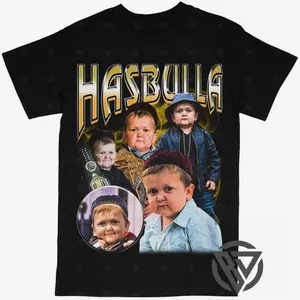 Hasbulla T-shirt For Men Women, For Fans Unisex Casual Streetswear Top Magomedov Mini Khabib Meme Parody Rap Style