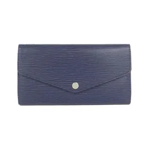 Pre-owned Louis Vuitton Calfskin Small Leather Goods Epi Long Wallet