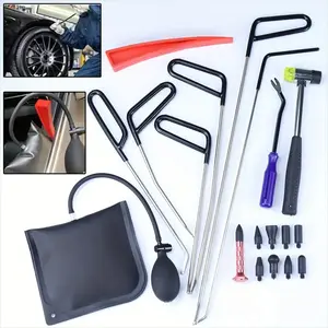 Car Dent Repair Tool Kit, Stainless Steel Hook Rod Set for Hail Damage Removal, Door Pin Extraction Lever, Auto Body Tools, Auto Workshop Essentials