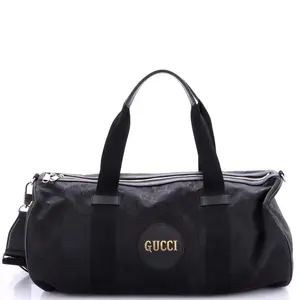 Pre-owned GUCCI Nylon Travel Bags Off The Grid Duffle Bag GG Econyl Large by Rebag