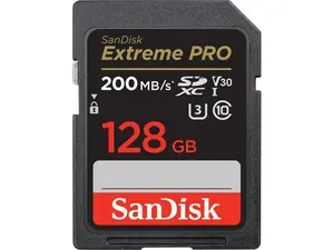 SanDisk Extreme PRO 128 GB Class 3/UHS-I U3 V30 SDXC SDSDXXD128GANCIN