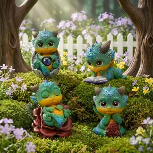MotifMe Magical and cute Dragon Figurine | Instant Joy for Desk, Car & Home