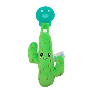 GAMEZIES Cactus Plush with Pacifier - Soft Cuddly Spines Western Collection Toy for Naptime & Play