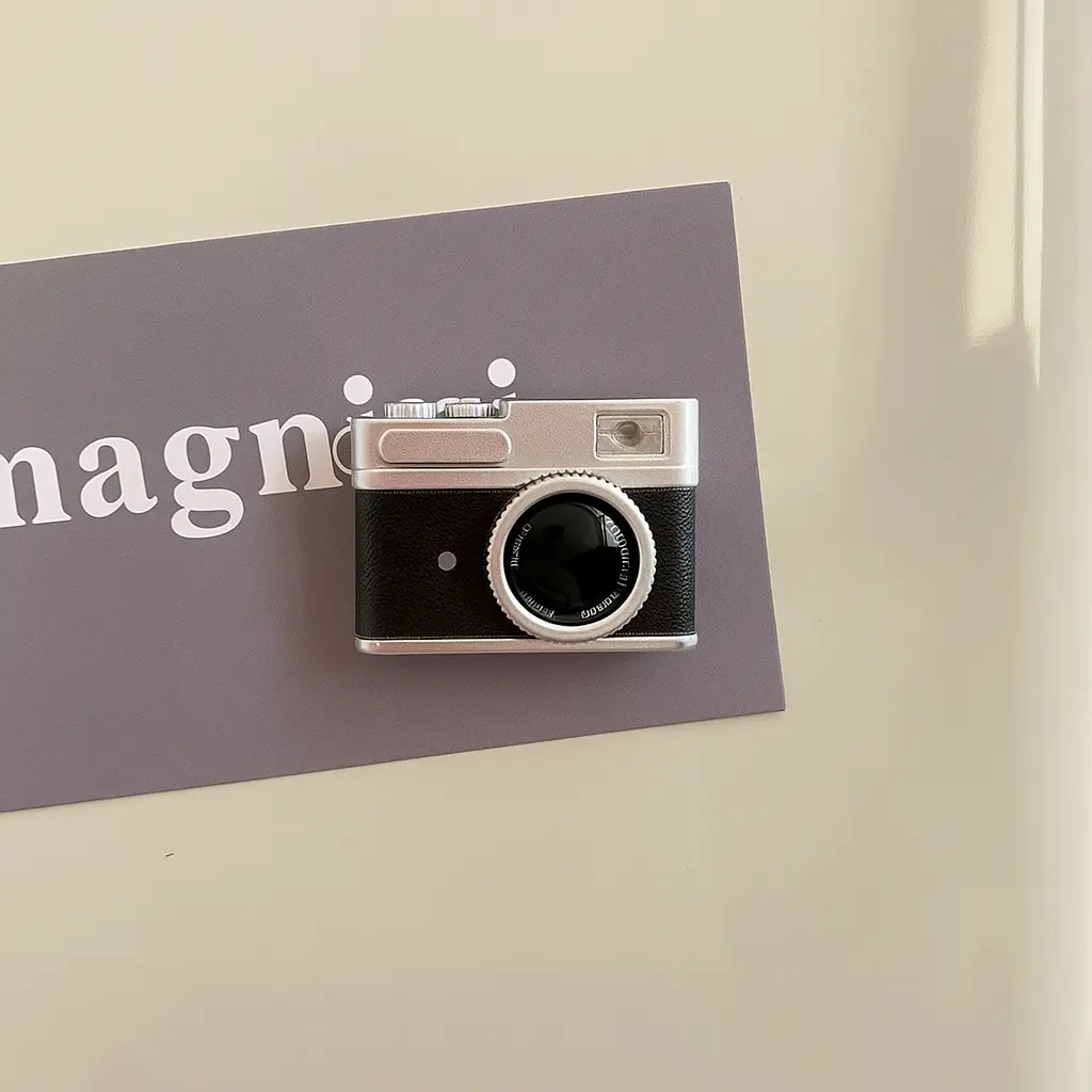 Mini Camera Fridge Magnet with Sound & Flash | Retro Vibe | Vintage Style Mini Camera Refrigerator Magnet