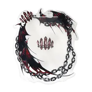 Cartoon Wings Photo Frames Acrylic Photo Card Sleeves with Holders Creative Design for Anime Character Card Display Wholesales