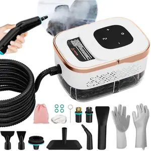 1500W High-Temperature Steam Cleaner 6 Steam Levels 42oz Tank 11 Pieces Accessories for Cleaning Home Car Tile Floor