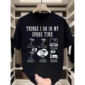 Storm Chasing T- I Do in My Spare Time Tornado Spotter Gift for Men and Women Black White Sizes S M L XL 2XL 3XL 4XL 6XL boot