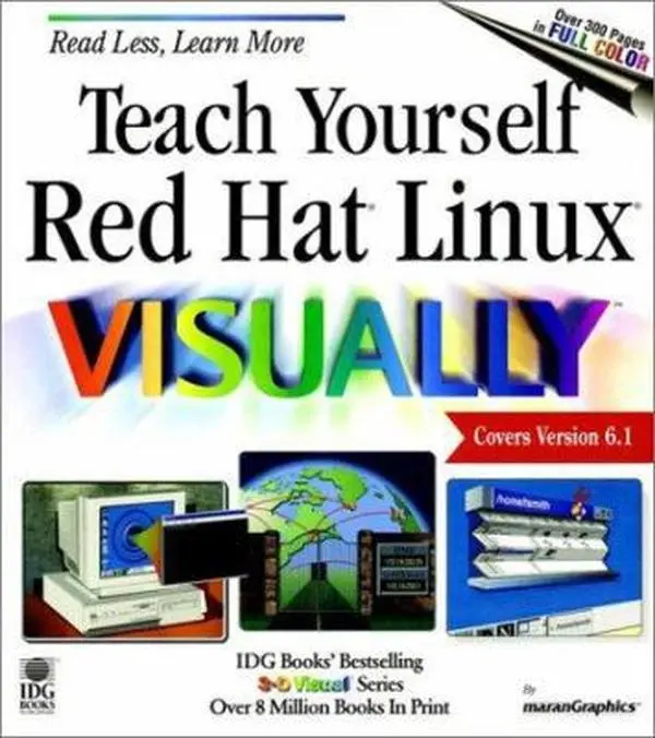 USED Book - Teach Yourself Red Hat Linux VISUALLY (Teach Yourself...Visually) by maranGraphics (Paperback) - english