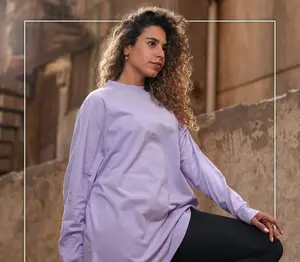 Women's Modest Hijabi Loose-fitting Cotton Tees