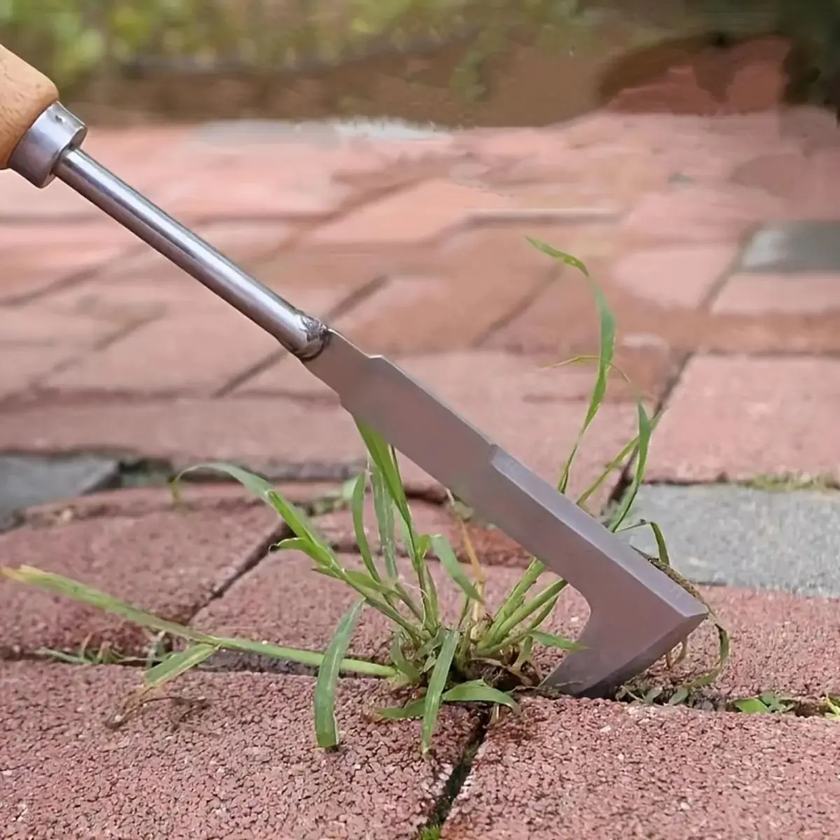Stainless Steel Weeding Knife Pro - 30cm Dual-Blade Angle-Adjustable Garden Tool with Ergonomic Grip for Brick Crack, Stone Gap Weed Removal & Soil Cultivation