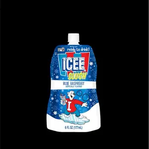 ICEE Slush Blue Raspberry Flavor Ready to Drink 1 Pouch 6 Fl Oz 177ml