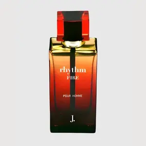 Rhythm Fire by J. Fragrances – Citrus & Woody Eau de Parfum for Men – Bold, Energetic & Long-Lasting 100ml Cedarwood Amber