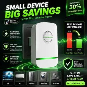 Electricity bill destroyer Toll collector  US-Standard Power Saver — Stabilizes Voltage, Protects Equipment — Plug In and Save