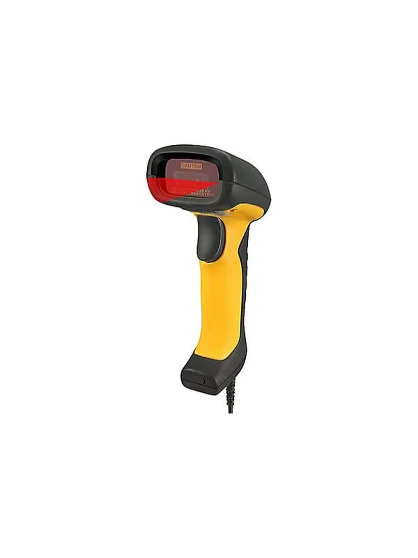 Handheld 1D-2D USB Barcode Scanner with USB Port, Waterproof Design, Black & Yellow (Computers & Office Equipment, Office Equipment), Default
