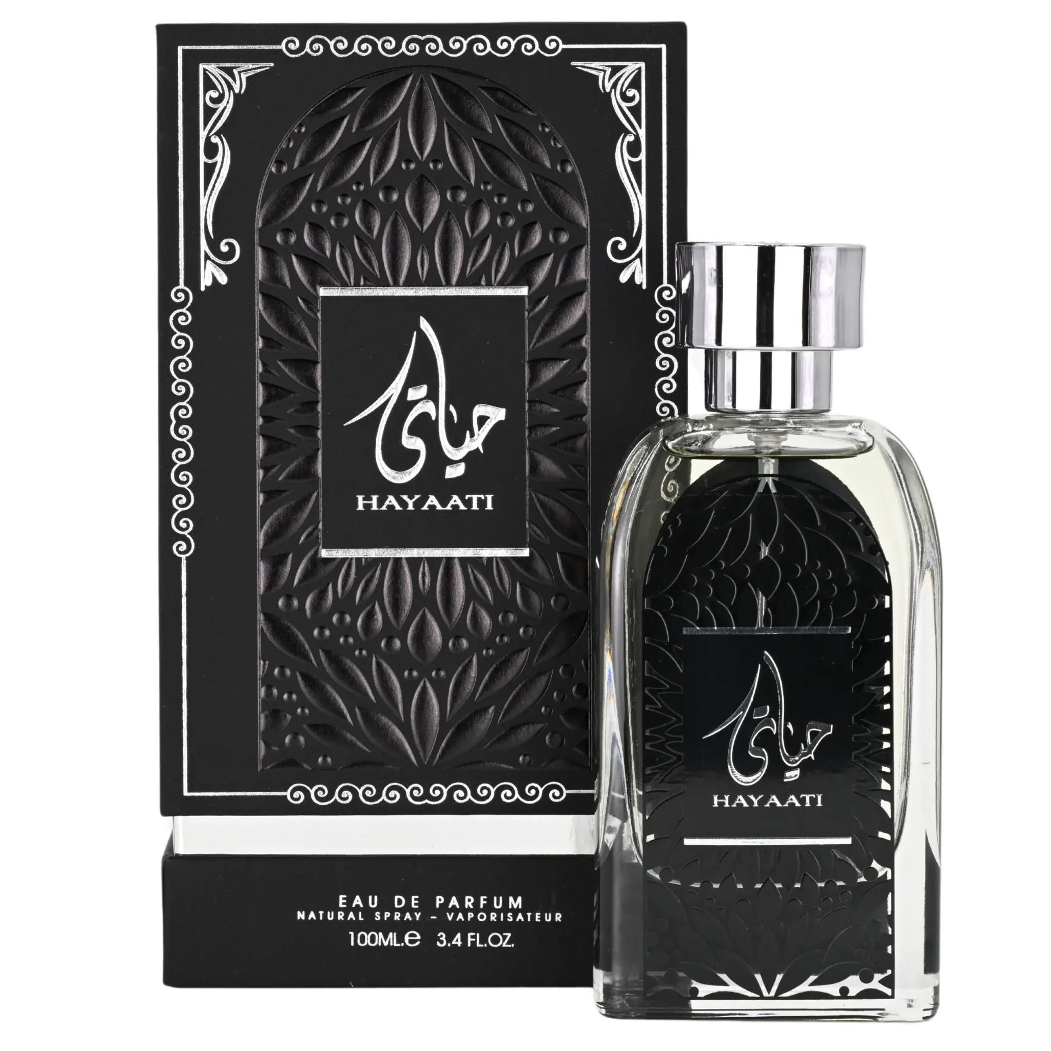 Hayaati Eau de Parfum for Men, a Bold Modern EDP with Spicy Musk, Wood, and Vanilla Notes, 3.4 fl oz Fragrance Spray, 3 To 3.9 Fl Oz, Bold, Modern Fragrance, Fresh Energy, Warm Complexity