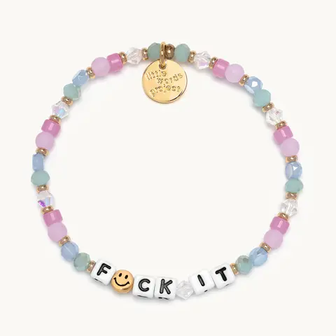 Little Words Project Women's Bold Letters Letter Link Ball Bead Bracelet - Be Nice Set, Inspirational Costume Jewelry for Adulting Women, Daily Affirmations Cool Unique Gifts