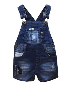 Toddler Girls Denim Shortalls, Adjustable Strap Jean Overall Shorts, Summer Casual Outfit, 12M-4T