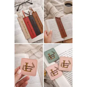 Hand-Cut Custom Bookmark – Personalized Leather Tassel Bookmark