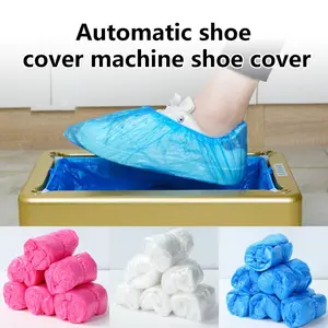 100 Pack Automatic Shoe Cover Dispenser, Shoe Cover Machine, Durable Waterproof Disposable Shoe Covers, Multi-Color Boot Protectors for Home & Outdoor Use