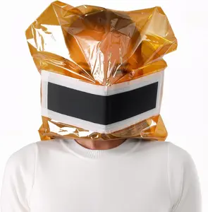 Ougist Portable Emergency Fire Escape Full Face Mask,Fire Safety Survival Mask, Anti-Heat Film and Smoke Filter Respirator