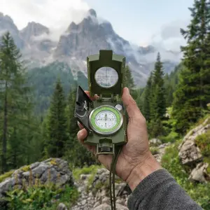 Proster Professional Compass - IP65 Hiking Compass with Sighting Clinometer - Metal Camping Compass Waterproof with Carry Bag for Camping, Hunting, Hiking, and Geology Activities Survival Gear Survival Kit
