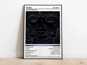 Tool Poster Print | 10,000 Days Album Poster | Music Poster | Album Cover Poster | Wall Decor | Music Gift | Room Decor
