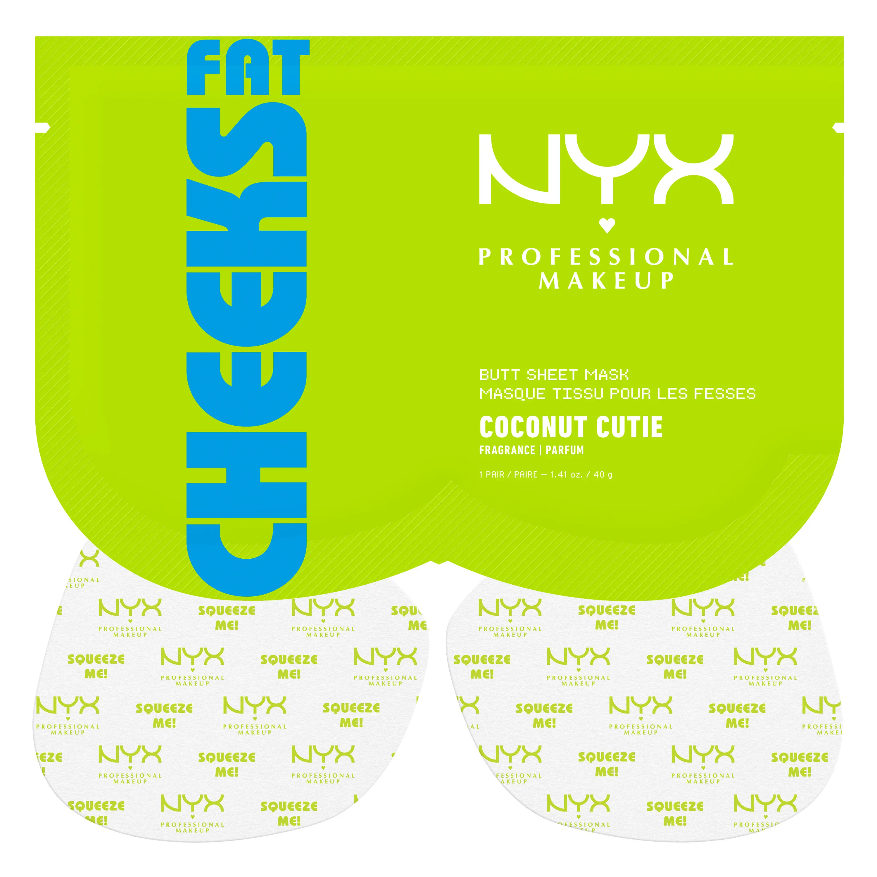 [NEW] Fat Cheeks Butt Mask with Jojoba & Avocado Oil, Softening & Hydrating Body Skincare, Coconut Scented, Vegan, Cruelty Free, NYX Professional Makeup