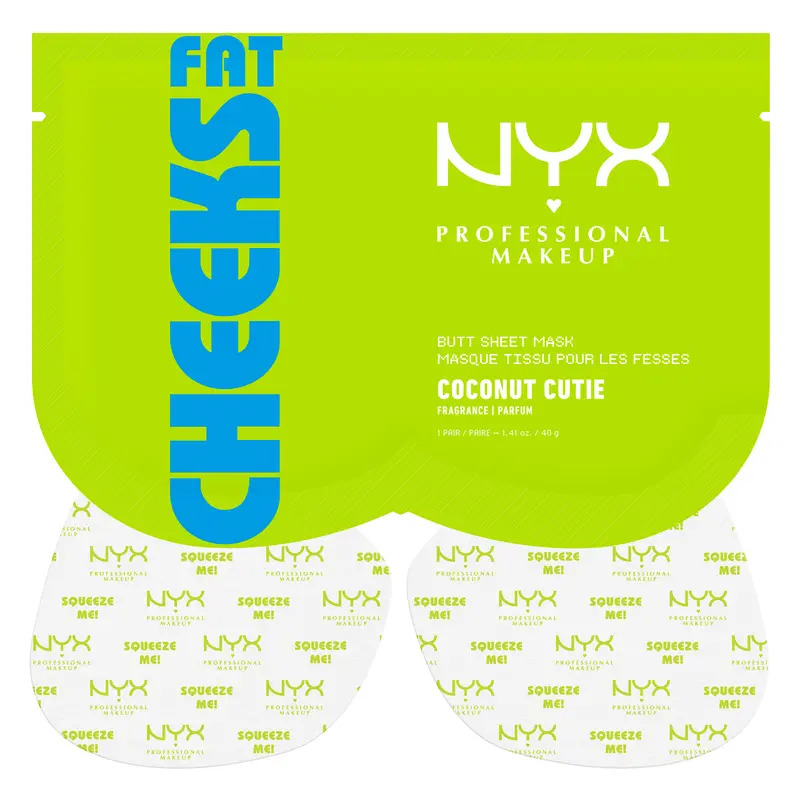 [NEW] Fat Cheeks Butt Mask with Jojoba & Avocado Oil, Softening & Hydrating Body Skincare, Coconut Scented, Vegan, Cruelty Free, NYX Professional Makeup