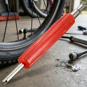 Dual head Valve Core Tool | universal Car motorcycle Bike Tire repair Kit \ american & french valve Stem adapter | Emergency Removal Installation Wrench \ Portable Durable Hand Tool
