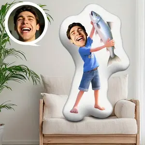 DIY Custom Creative Pet Cat Abstract Throw Pillow Double-Sided Printed Friend Birthday Holiday Personalized Cat Shaped Pillow Plush Doll Companion Sleep Doll Back To School Personalized Gift Party Decoration Creative Interesting Gift,Vacay Vibes Soft Stuf