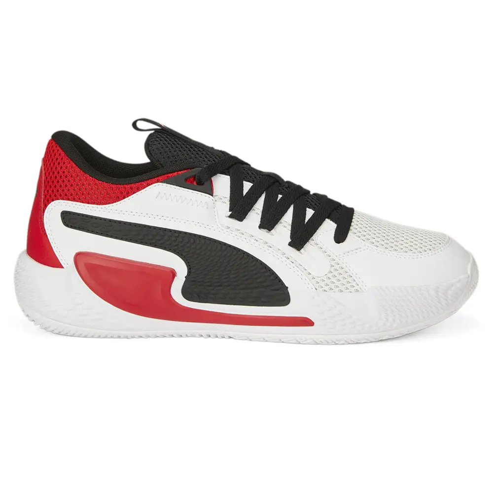 PUMA Mens Court Rider Chaos Basketball Sneakers Shoes - White