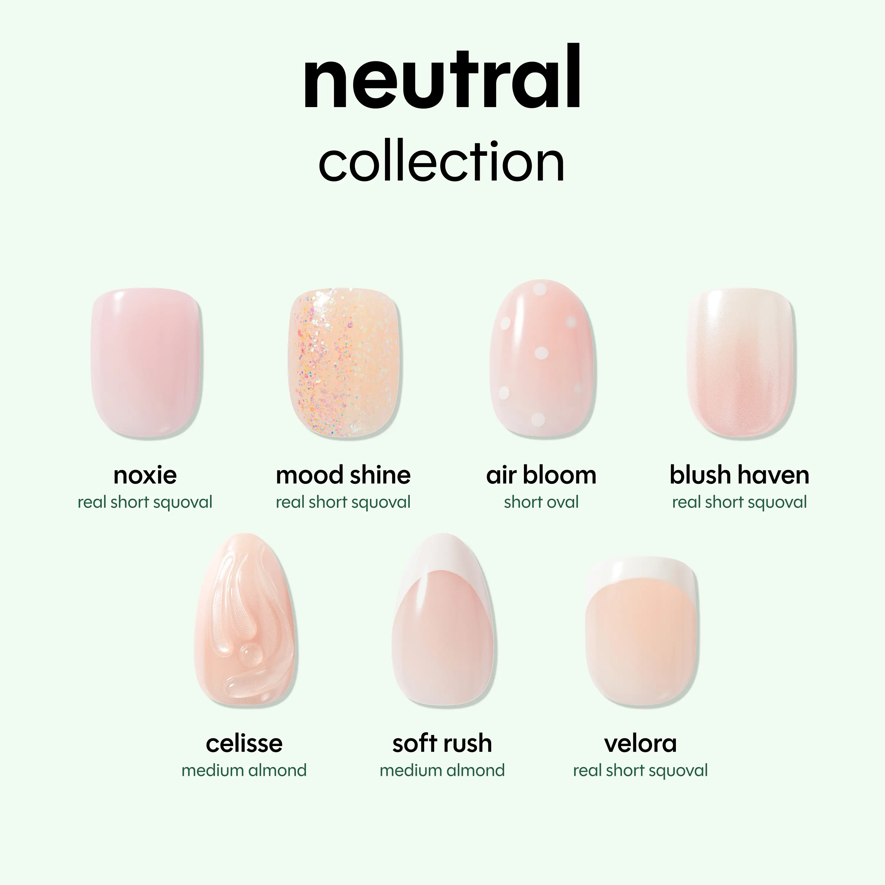 Impress Neutral No Glue Press On Nail Collection