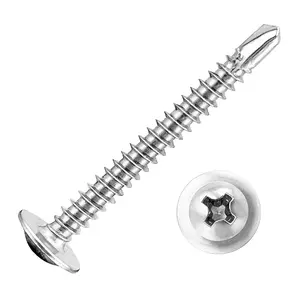 150 count 81-1/2 410 Stainless Steel Self-Tapping Sheet Metal Screws - High Strength Truss  Fasteners for Metal, Plastic & , Phillips Drive, Quick Tapping Design,  Resistant