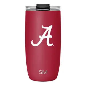 Simple Modern Officially Licensed Collegiate Voyager Insulated Tumbler with Clear Flip Lid & Straw 16oz Simple Modern Officially Licensed Collegiate Voyager Insulated Tumbler with Clear Flip Lid & Straw 16oz