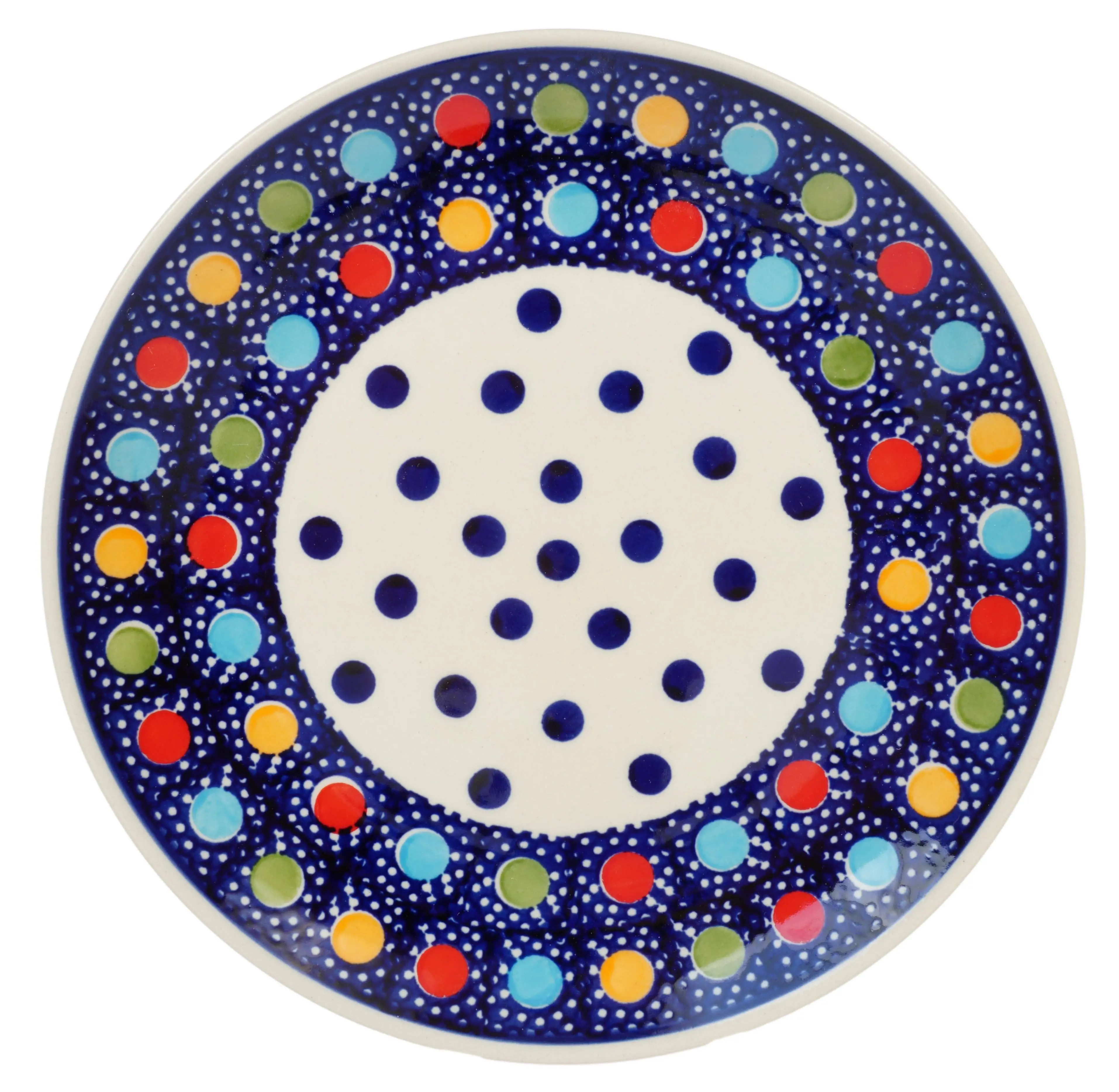 Plate, Round, Salad, 8.5" in "Neon Dots" by Manufaktura | T134T-AS54