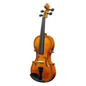 New 3/4 Acoustic Violin Set for Young Violinists 9-11 Years Old with Hard Case Bow Shoulder Rest Rosin Extra Strings Sourdine Natural Basswood Material